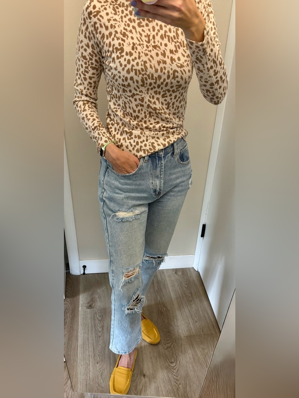 Wish List Ankle Distressed Straight Jeans